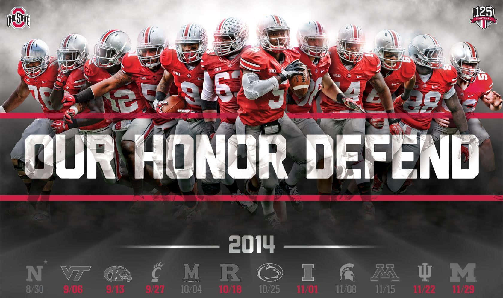 Cheer On The Ohio State Buckeyes Wallpaper