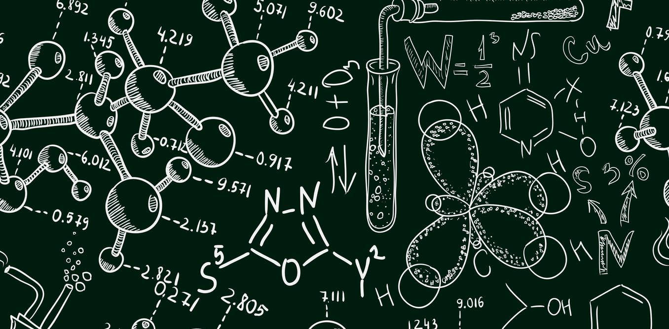 Chemistry Chemical Bonding Blackboard Wallpaper