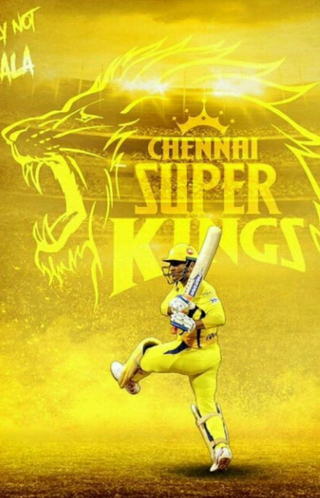 Chennai Super Kings Golden Lion Wallpaper