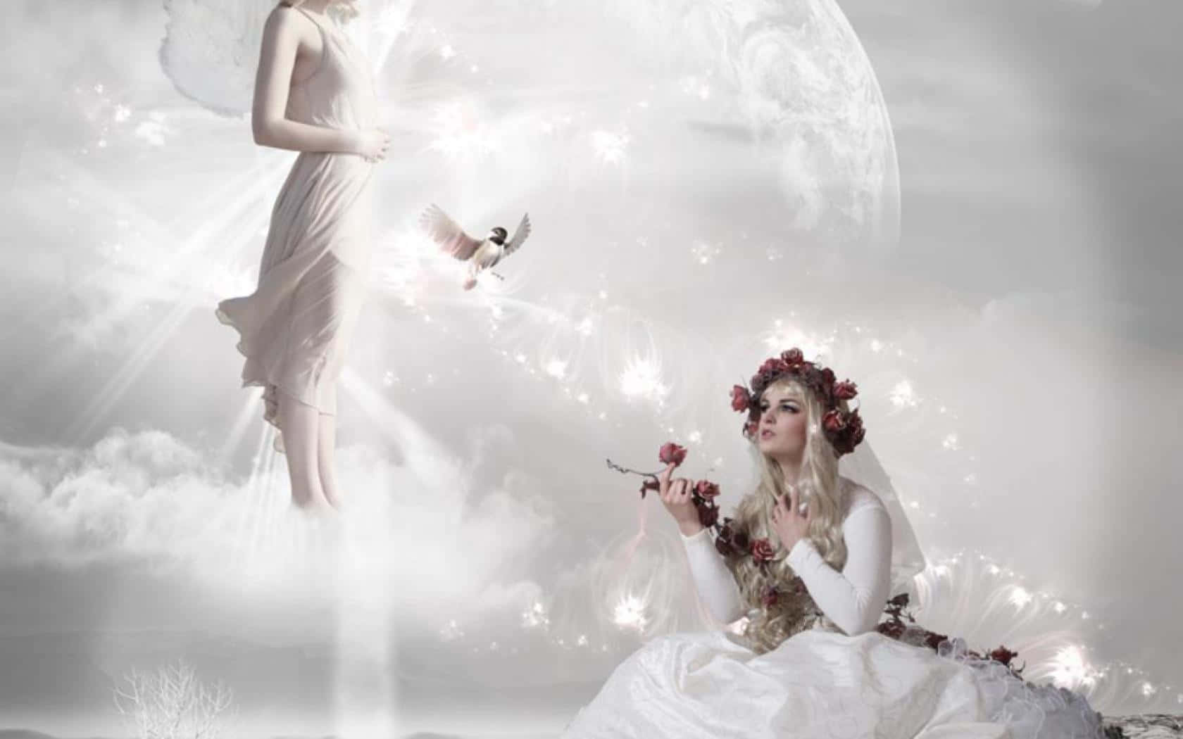 Cherish Your Guardian Angels, Who Love And Guide You Wallpaper