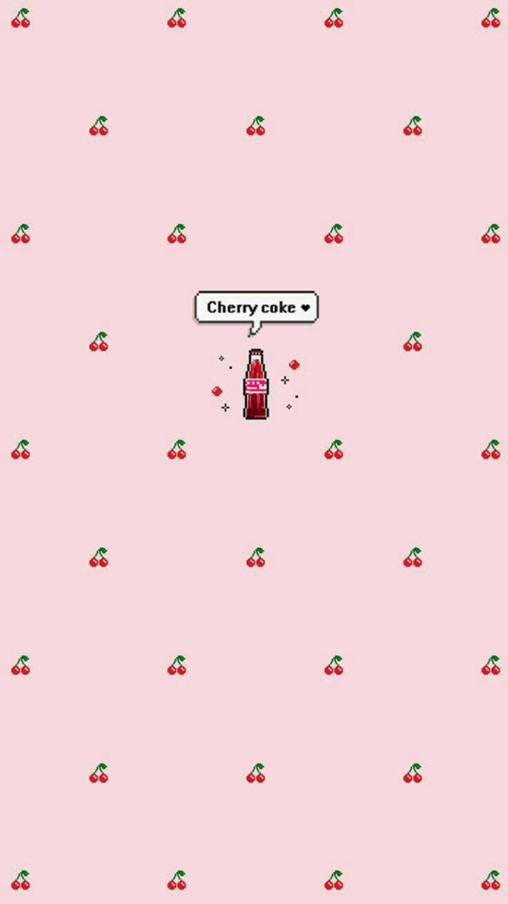 Cherry Coke Cute Iphone Lock Screen Wallpaper