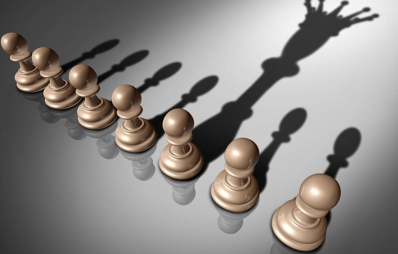 Chess Pawn Queen Shadow Wallpaper