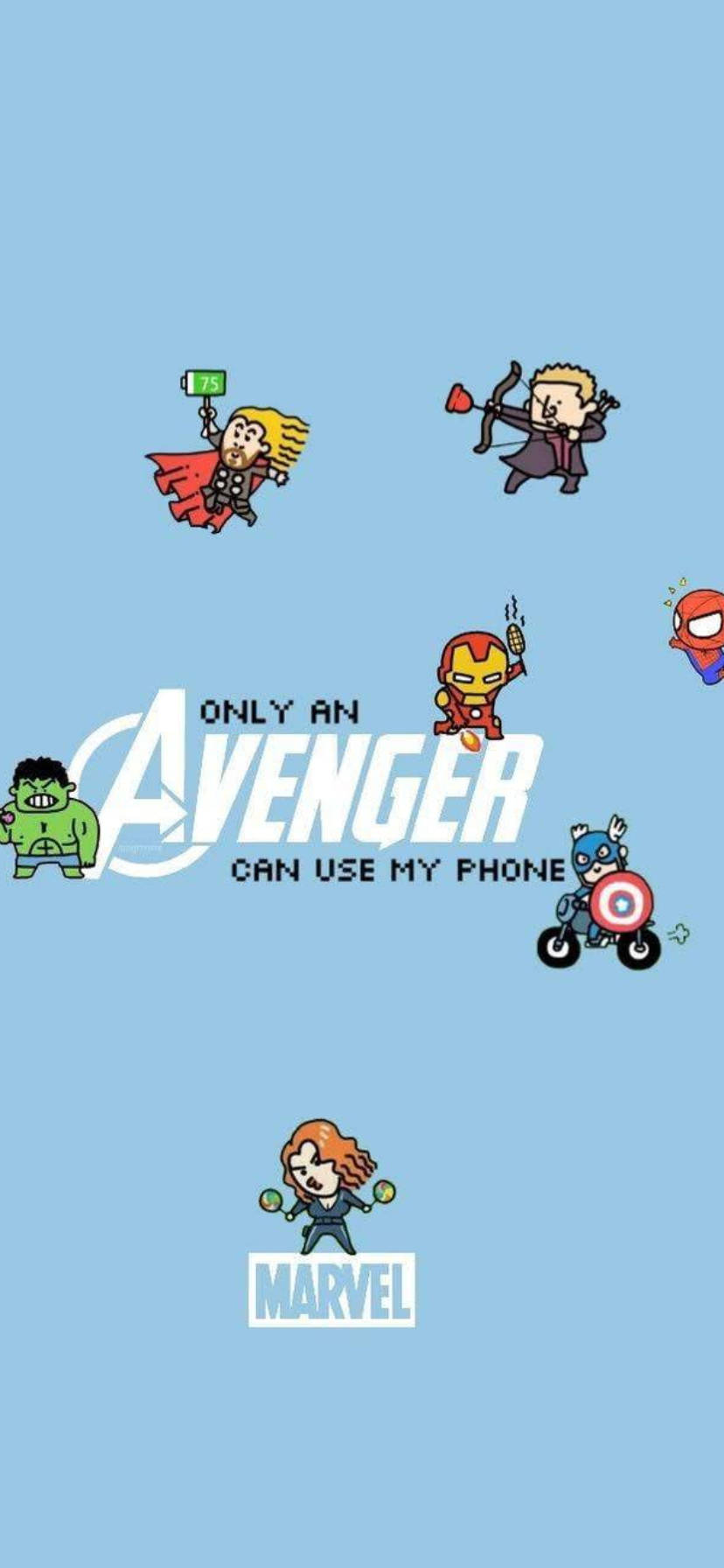 Chibi Avengers Marvel Iphone Xr Wallpaper