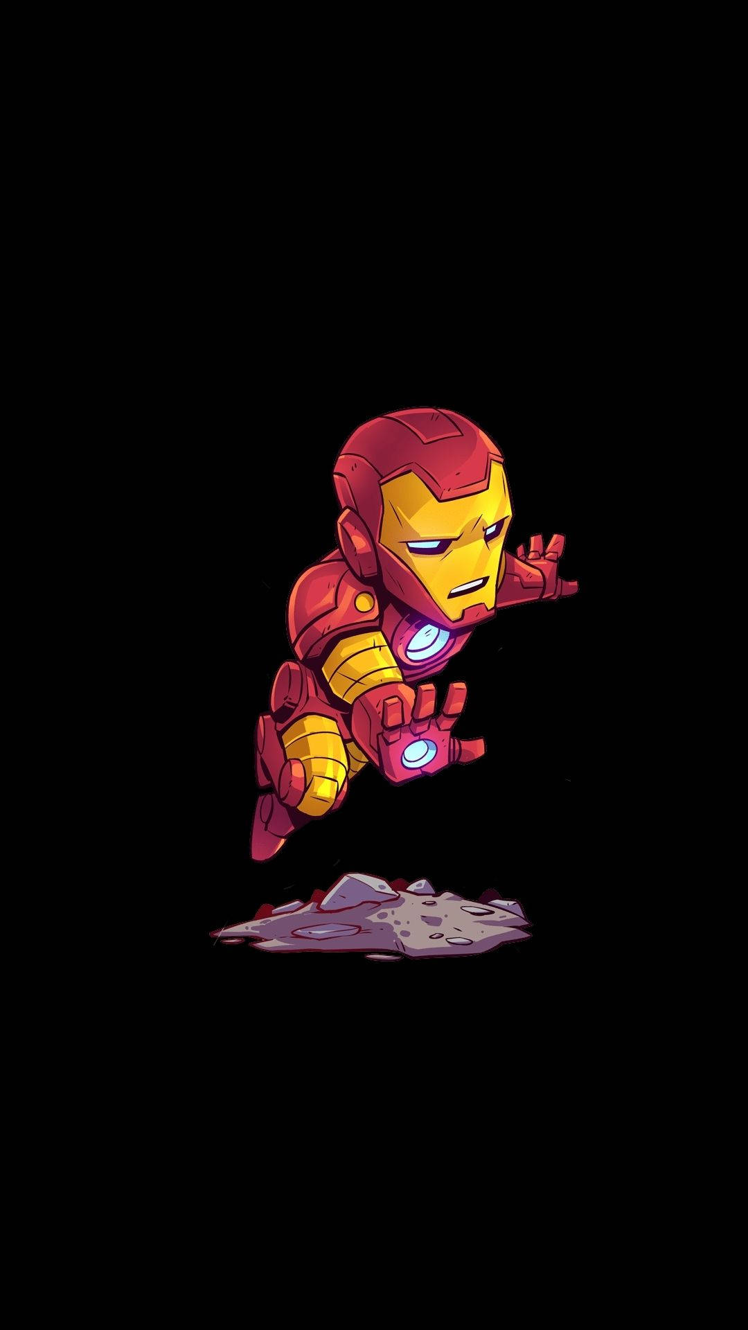 Chibi Marvel Cartoon Iron Man Wallpaper