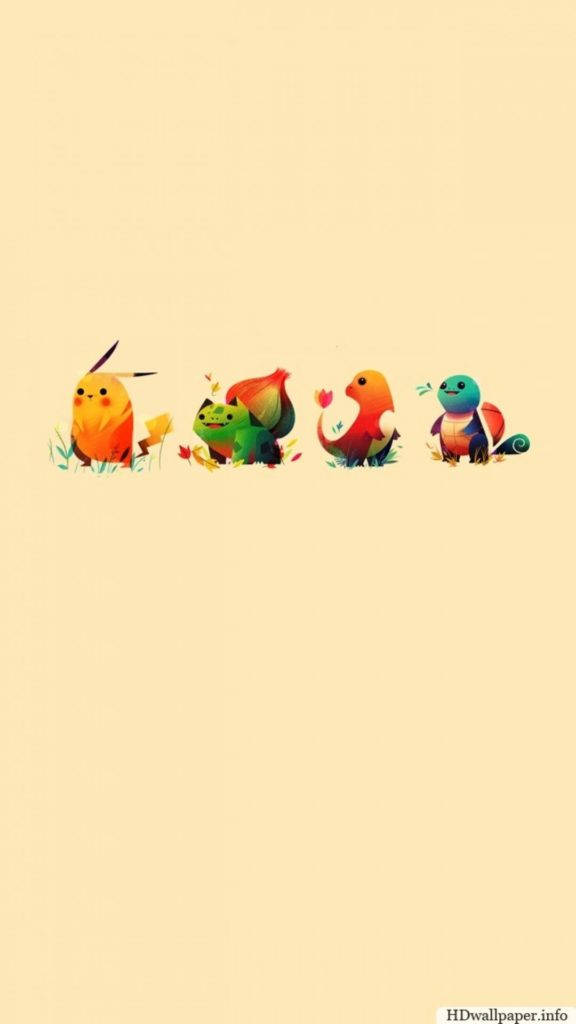Chibi Pikachu And Friends Pokemon Iphone Wallpaper