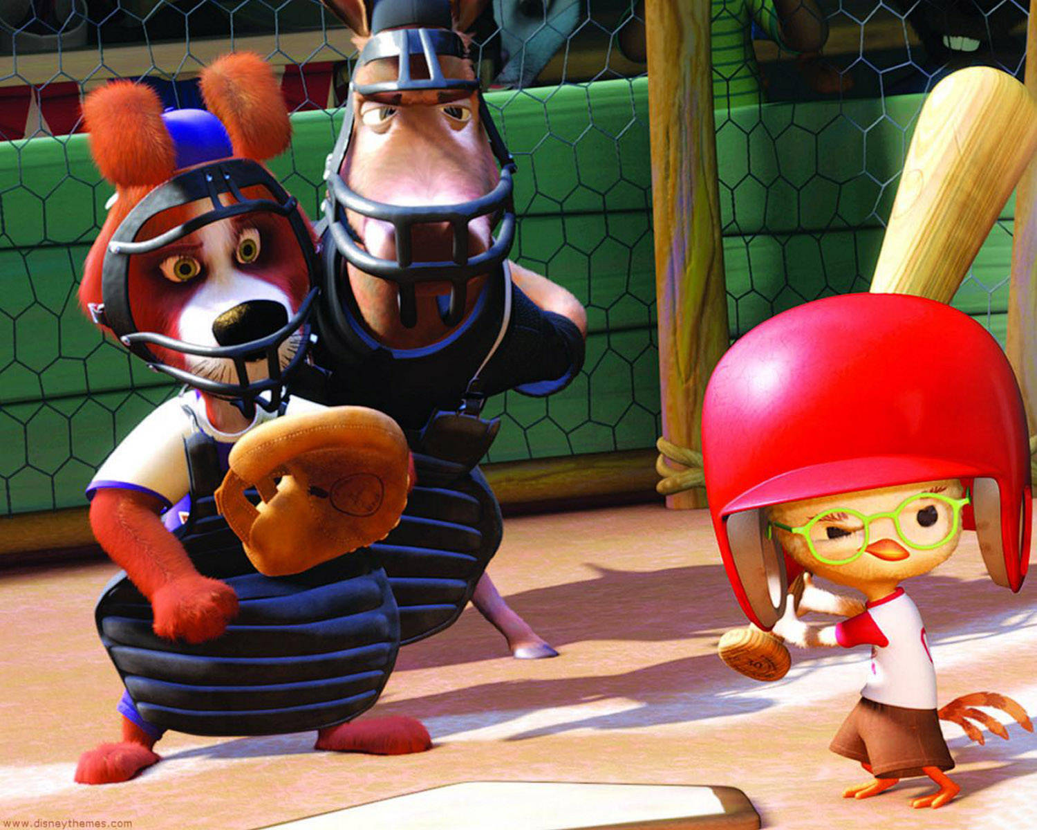 Chicken Little Baseball Game Wallpaper
