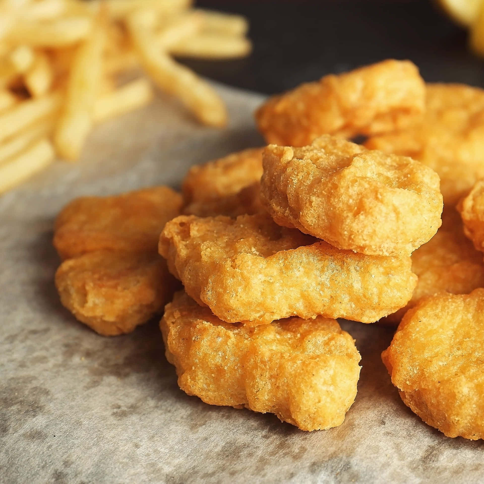 Chicken Nuggets Blurred Wallpaper