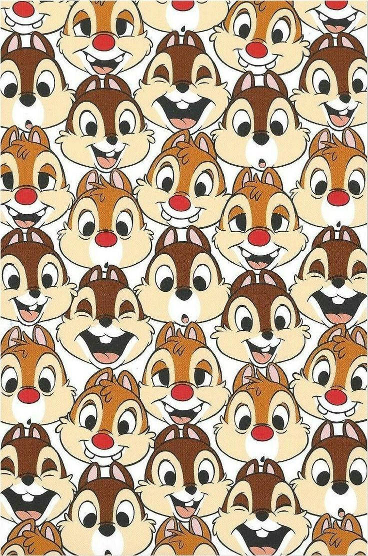 Chip N Dale In One Frame Wallpaper