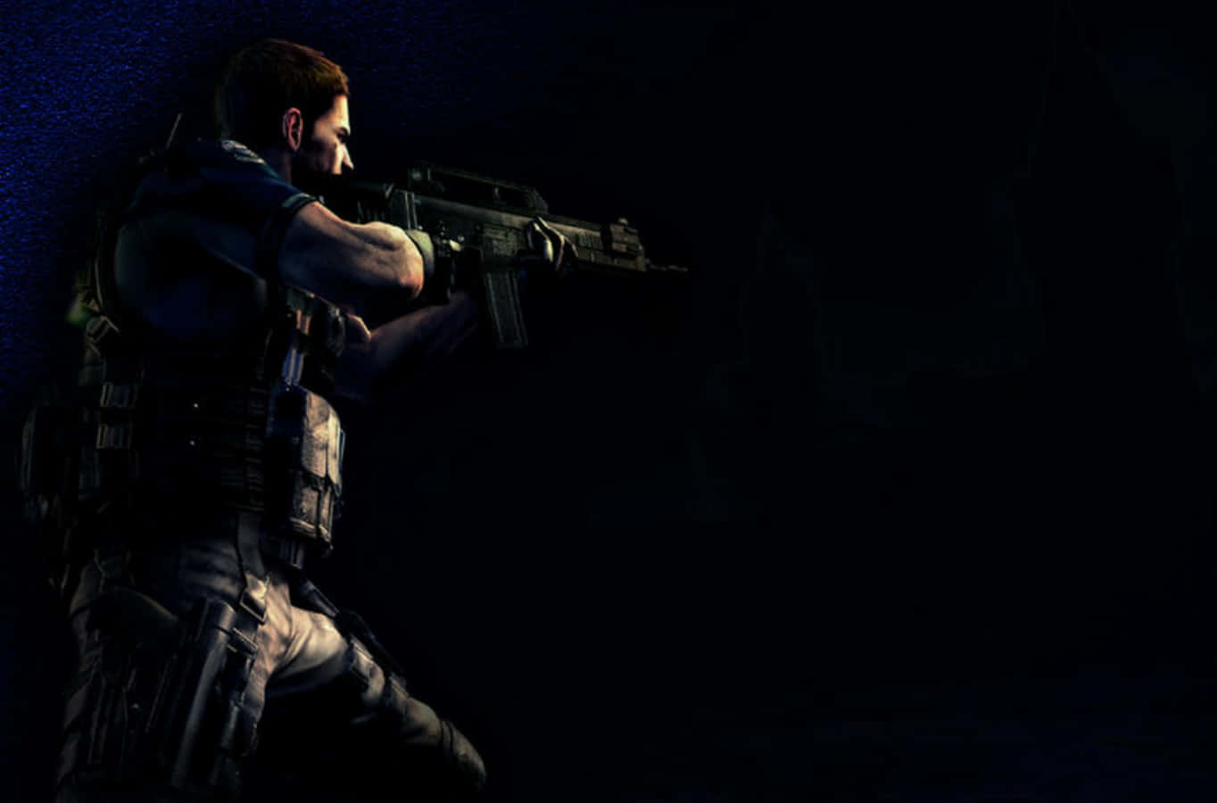 Chris Redfield, The Resilient Fighter Wallpaper