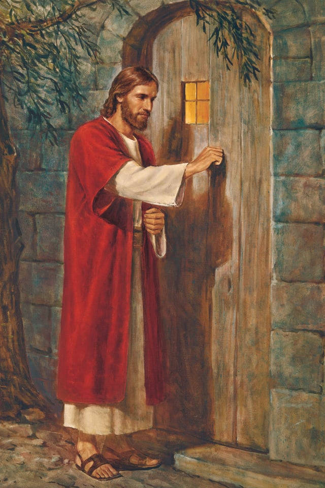 Christ Knocking On Door Jesus Phone Wallpaper