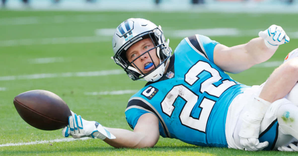 Christian Mccaffrey, The Carolina Panthers' Star Running Back Wallpaper