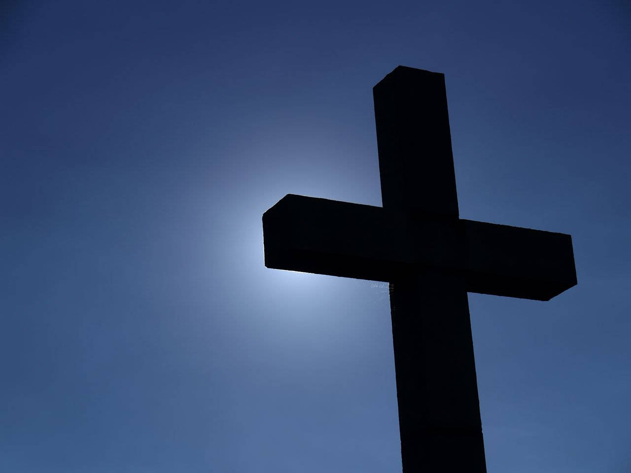 Christianity Religion The Cross In Silhouette Wallpaper