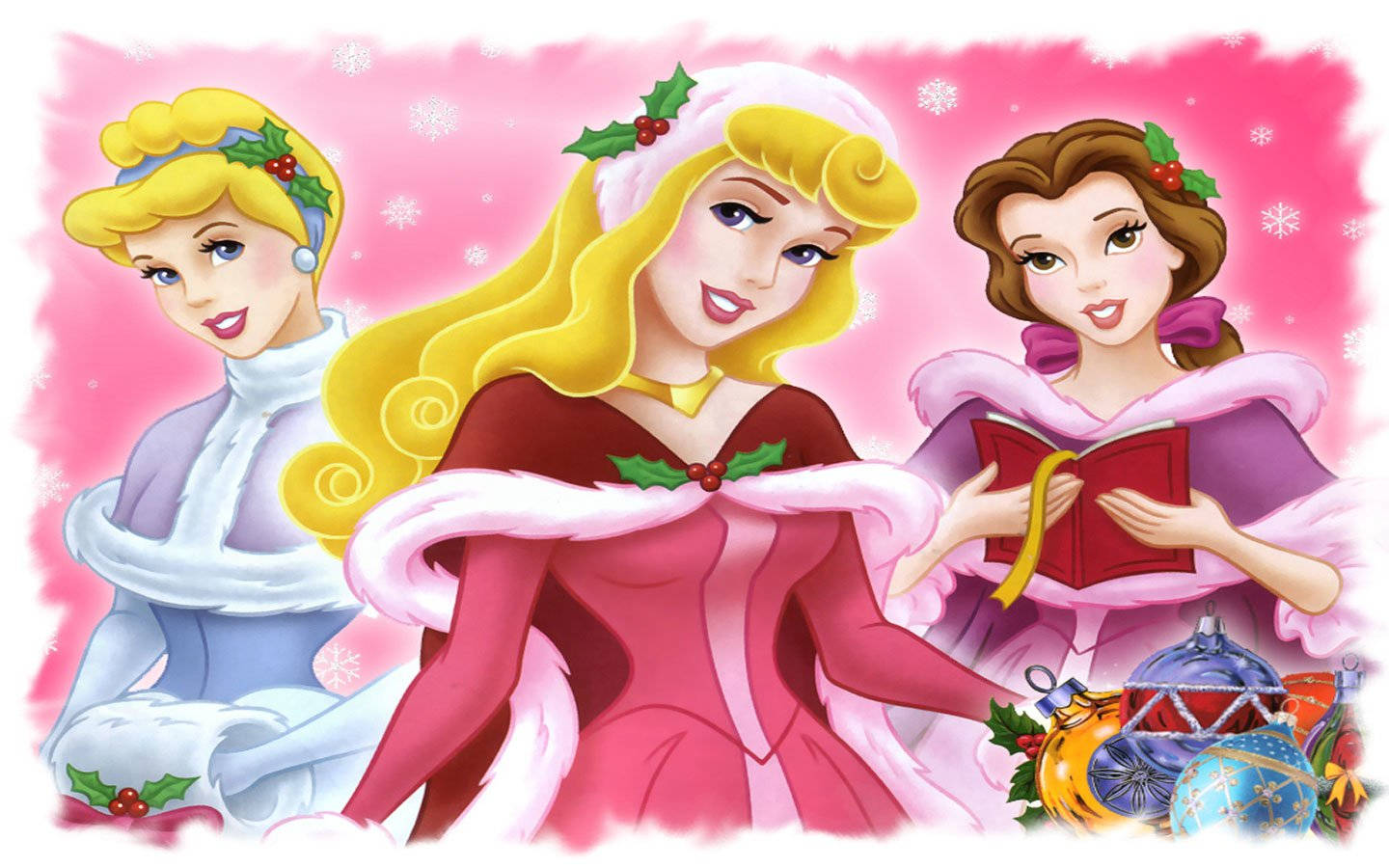 Christmas Disney Princesses Wallpaper