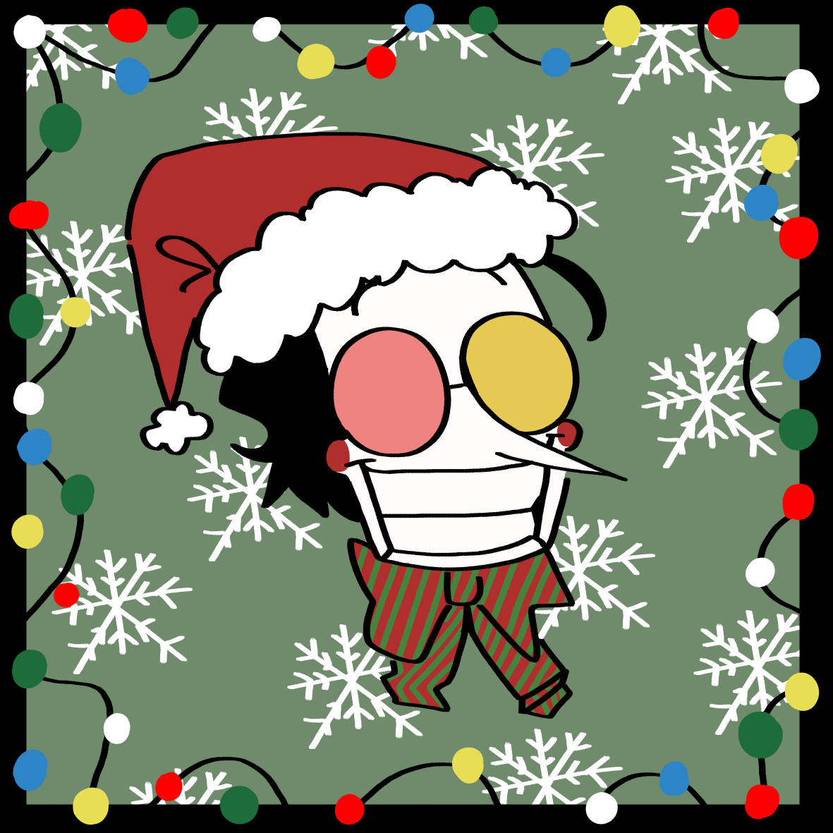 Christmas Pfp Long Nose Man Wallpaper