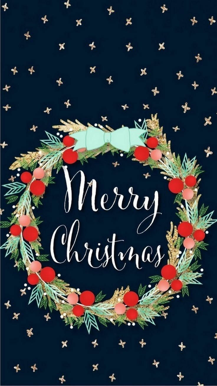 Christmas Wreath Poster Wallpaper