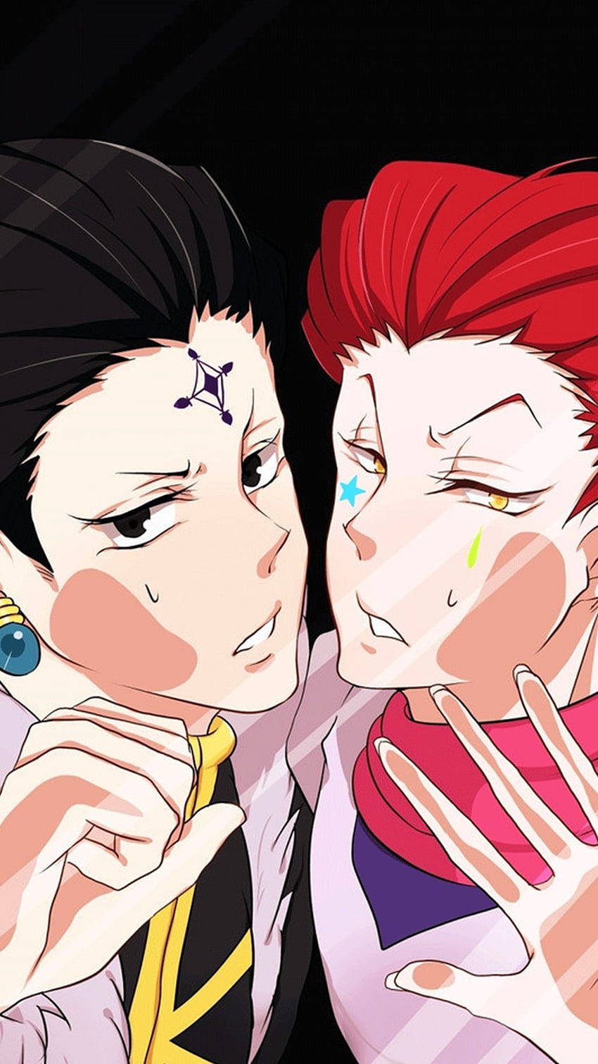 Chrollo And Hisoka Of Hunter X Hunter Iphone Wallpaper