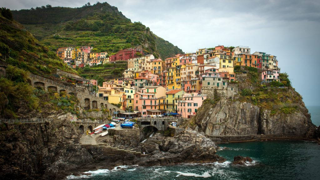 Cinque Terre Italy 4k Desktop Wallpaper
