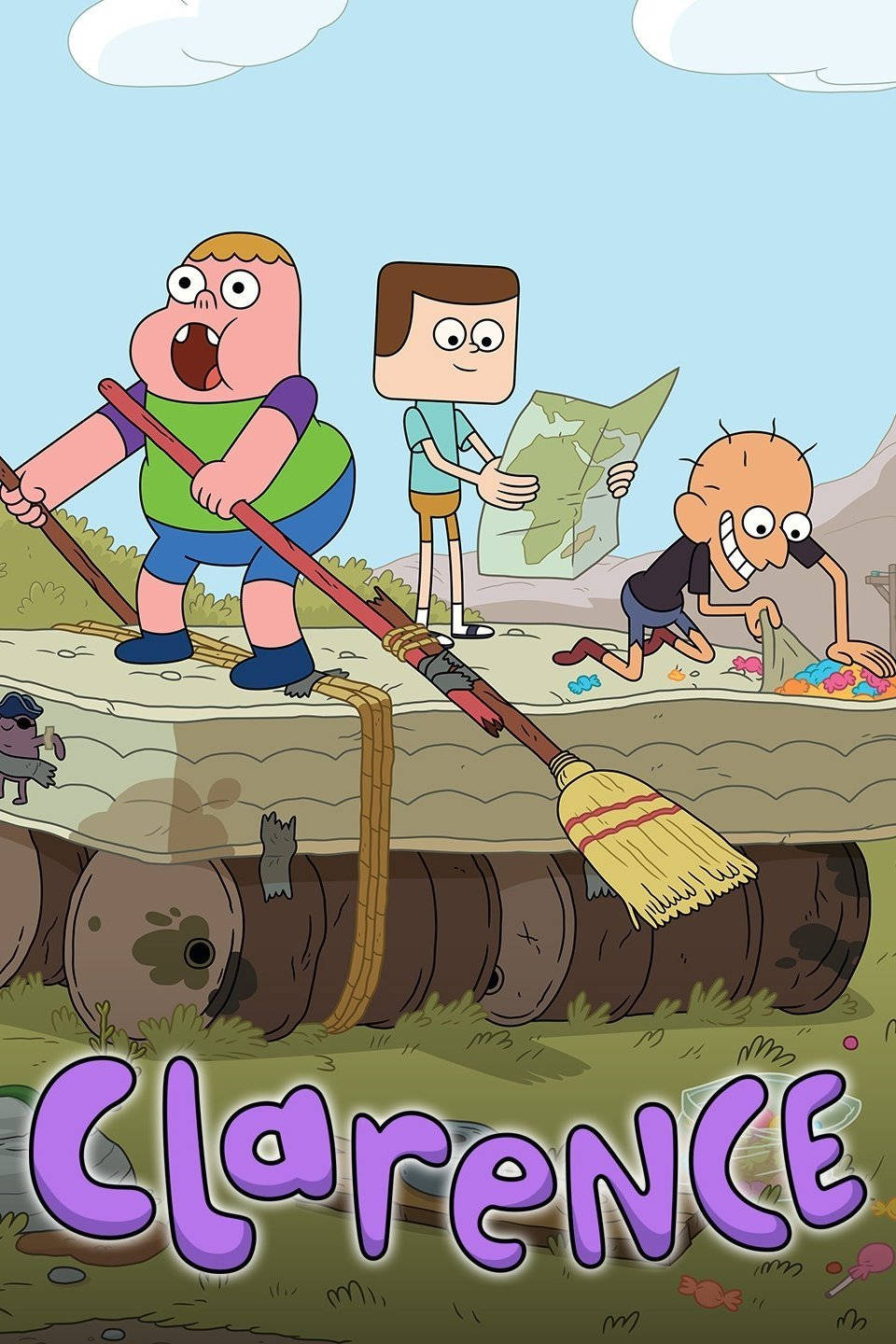 Clarence And Friends Makeshift Vehicle Wallpaper