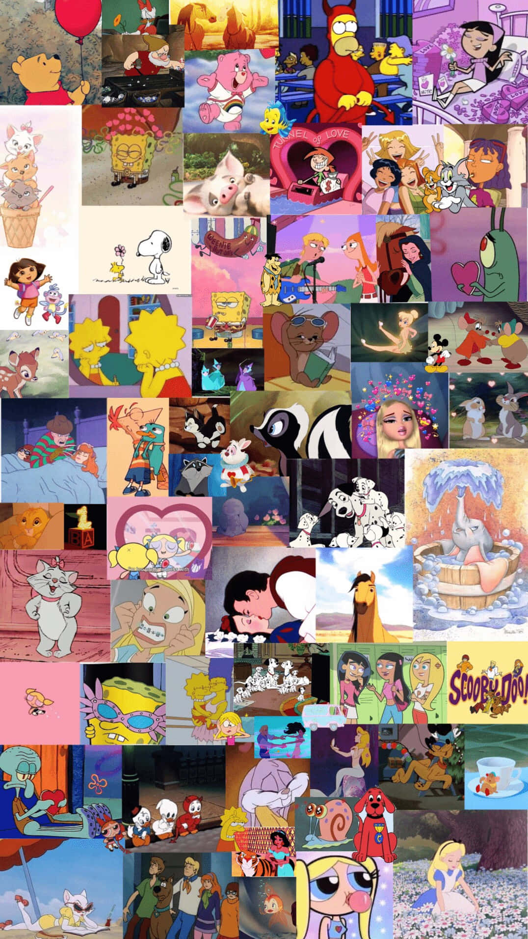 Classic Cartoon Collage Wallpaper