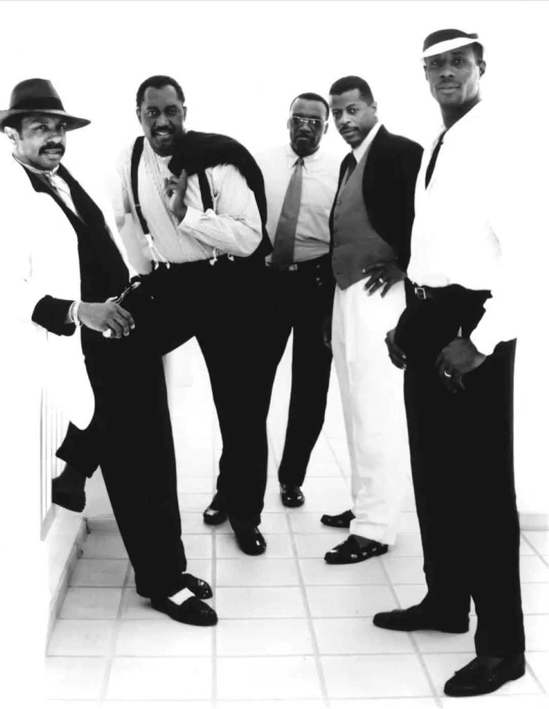 Classic_ Motown_ Group_ Black_and_ White_ Photo Wallpaper