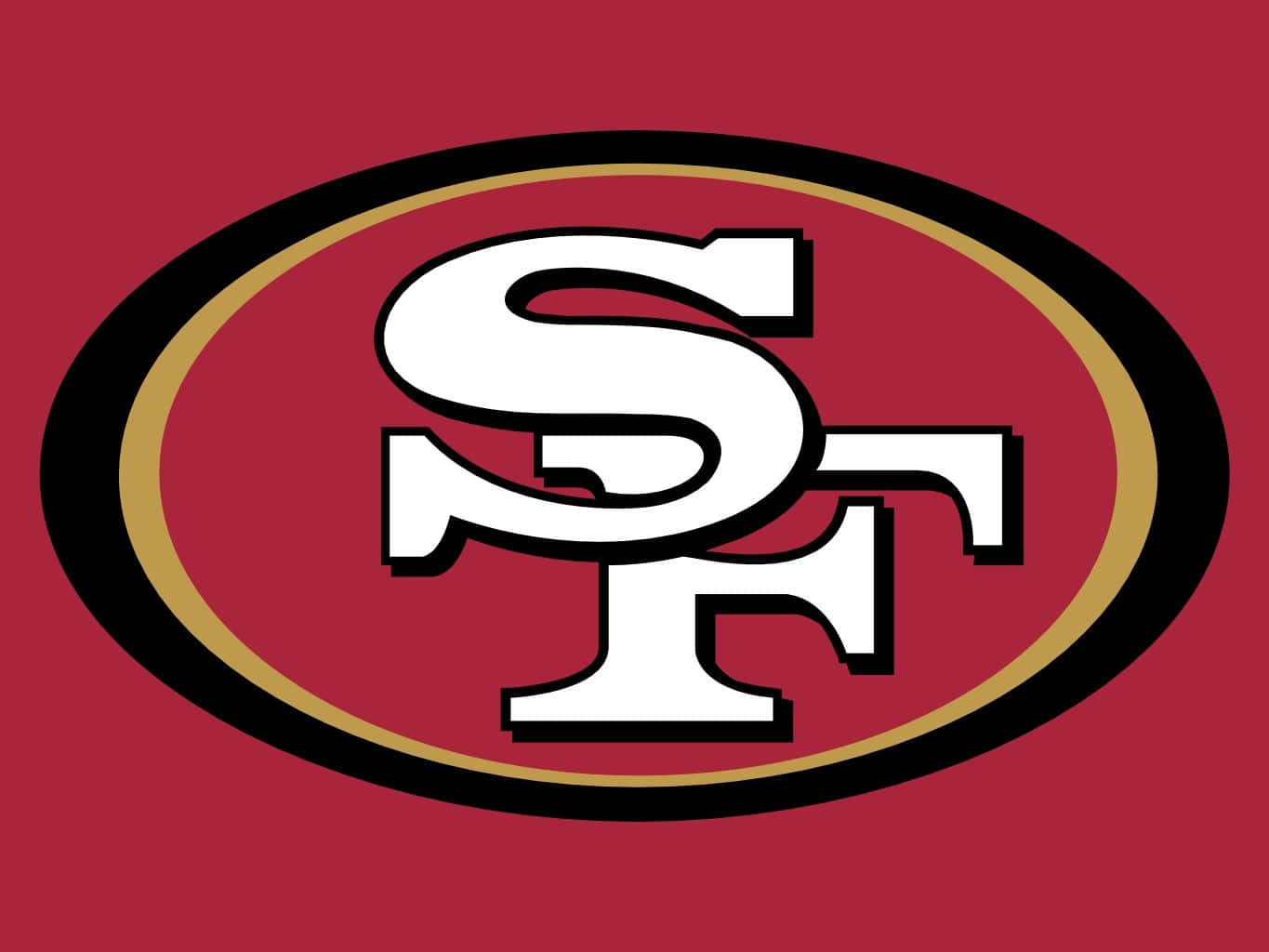 Classic San Francisco Red 49ers Logo Wallpaper