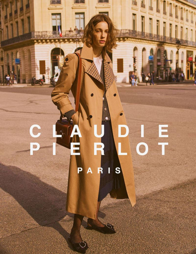 Claudie Pierlot Brown Trench Coat Wallpaper