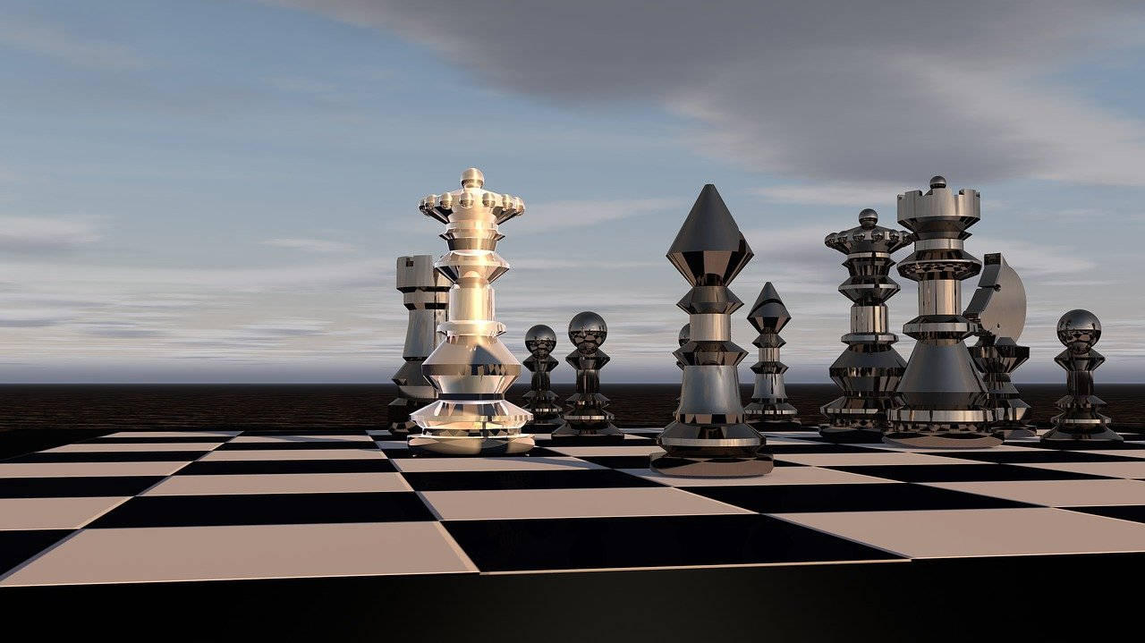 Clear Aesthetic Chess Board Wallpaper