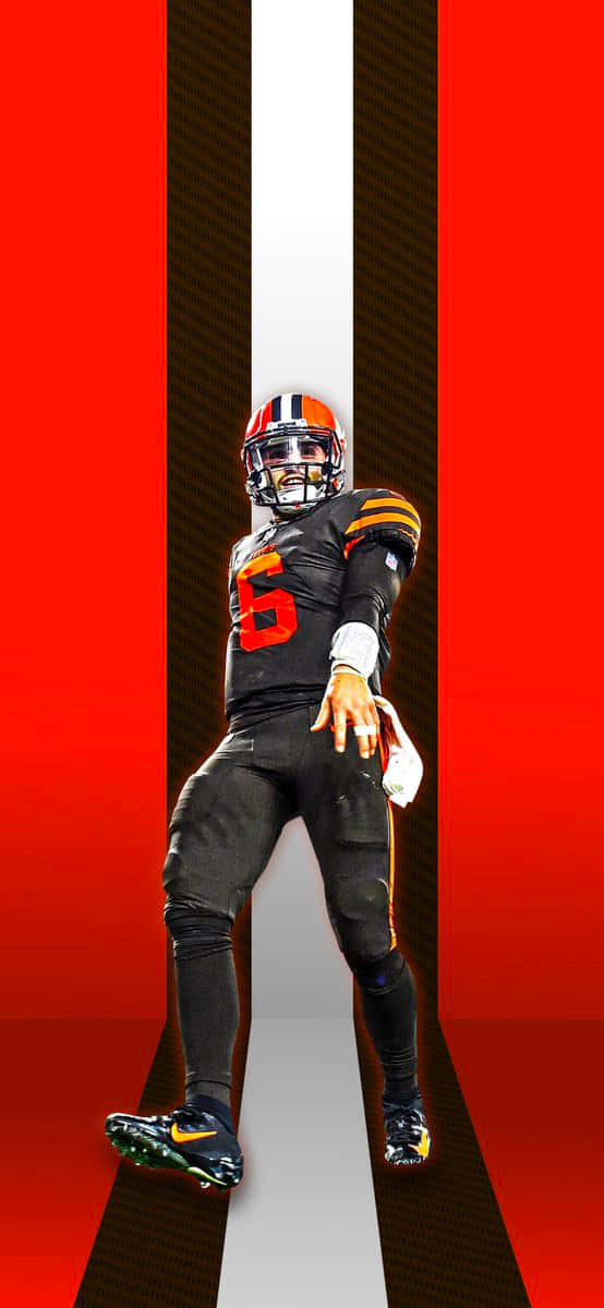 Cleveland Browns Star Qb Baker Mayfield Wallpaper