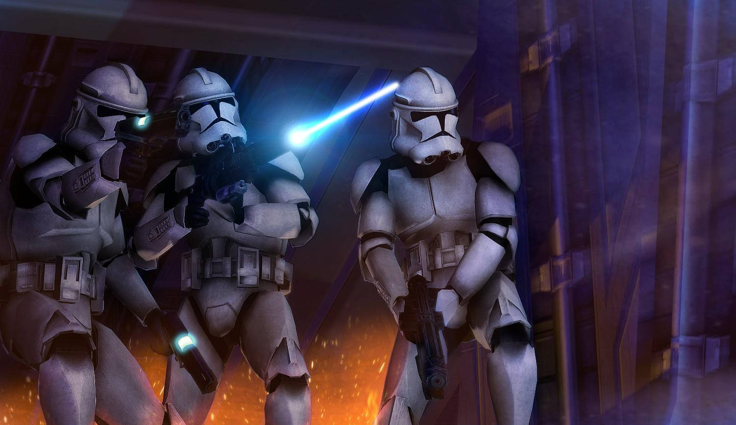 Clone Trooper In Raid 1502 X 867 Wallpaper