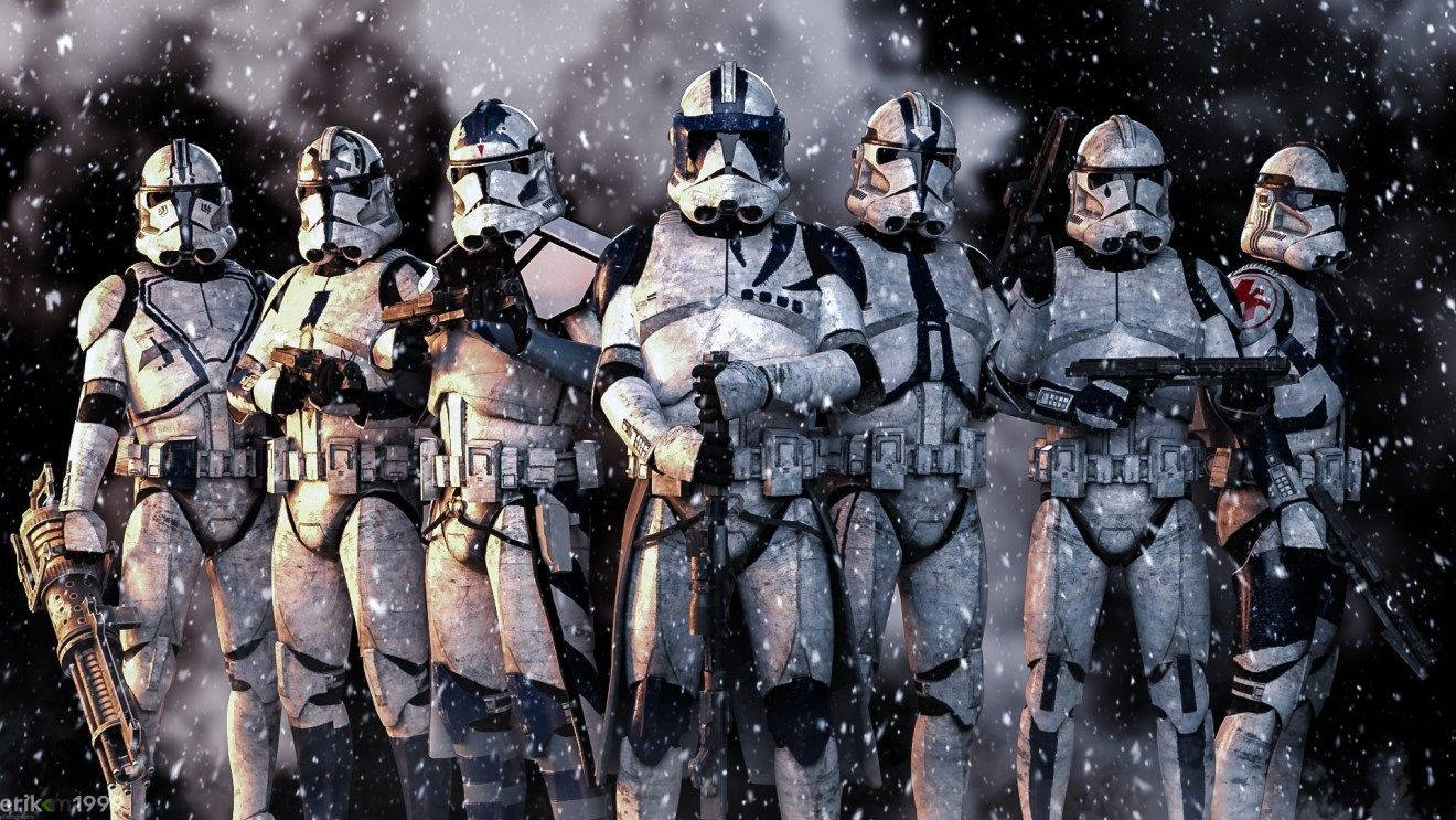 Clone Troopers In Snow Wallpaper