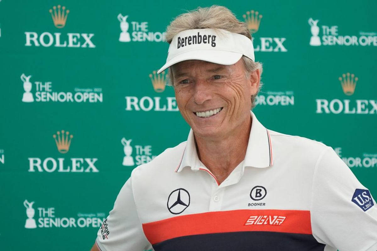 Close-up Bernhard Langer Smiling Widely Wallpaper