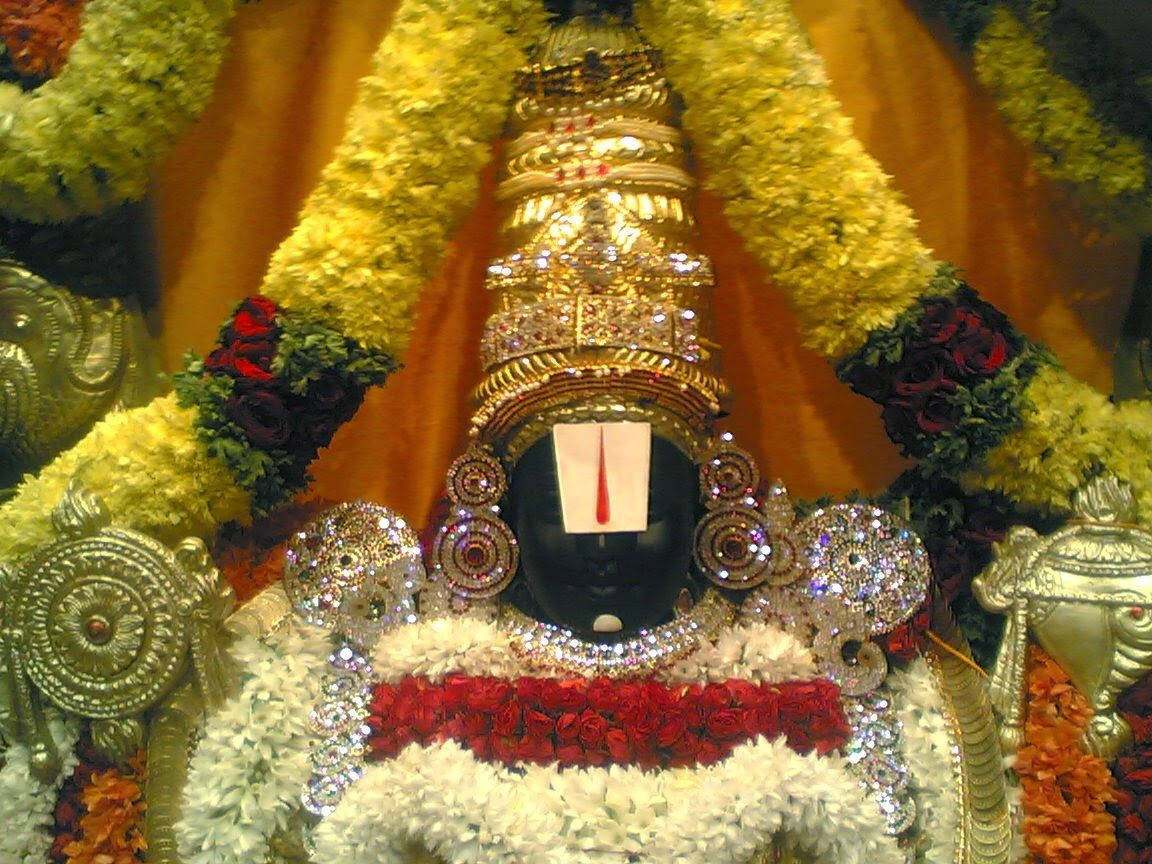 Close-up Of Lord Venkateswara Statue Wallpaper