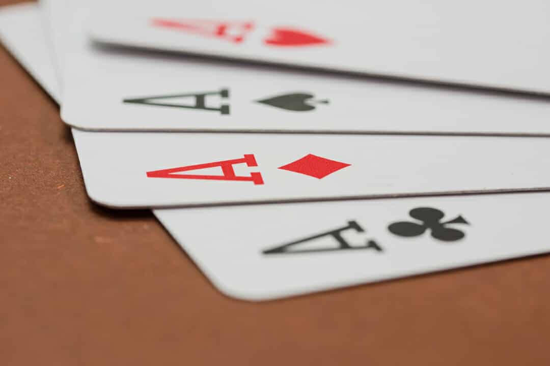 Close Up Shot Four Aces Wallpaper