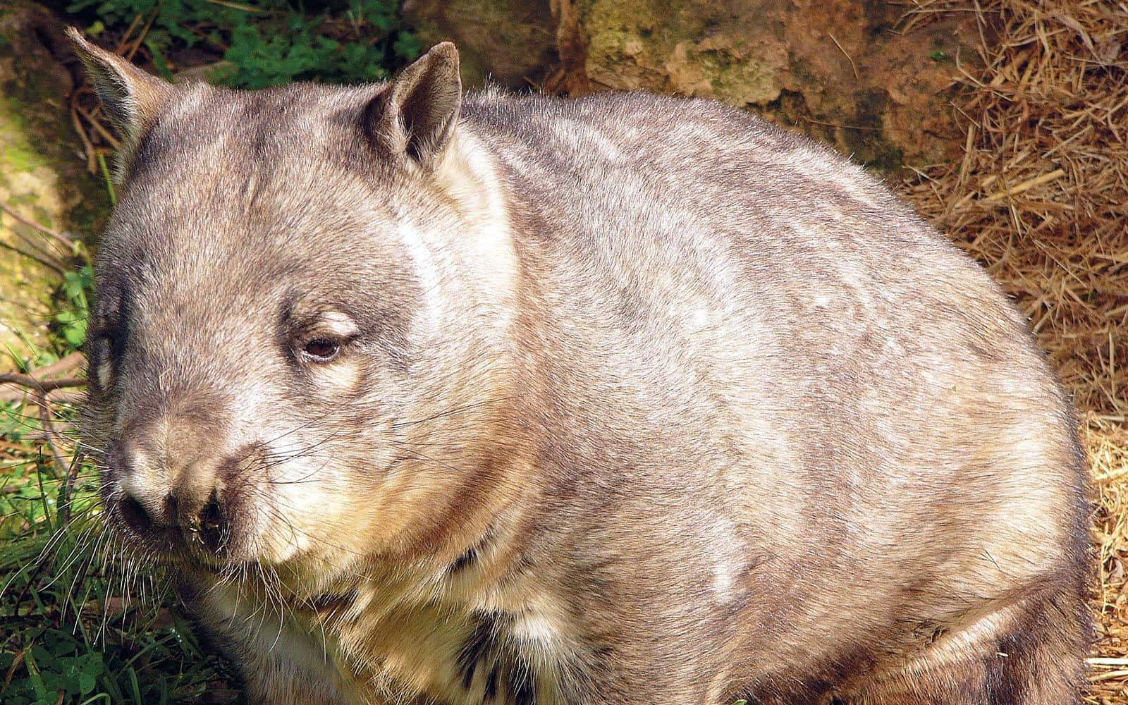 Close Up Wombat Portrait Wallpaper
