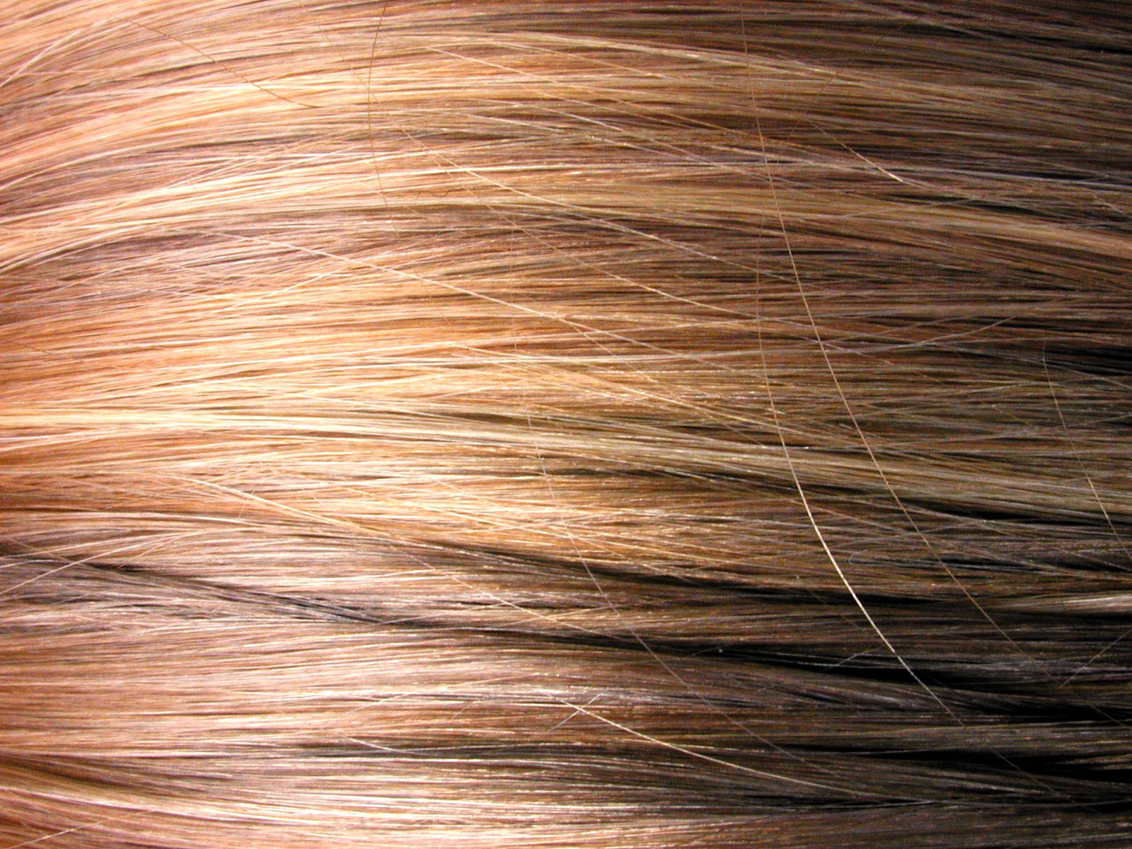 Closeup Of Shiny Brown Hair Strands Wallpaper