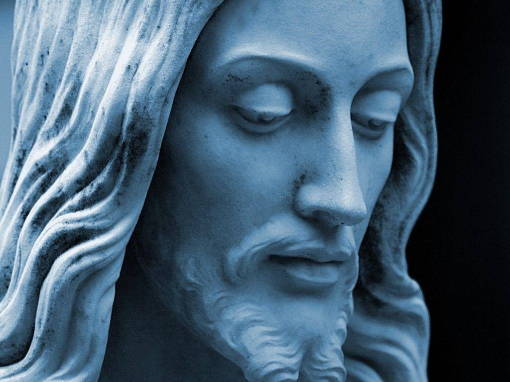 Closeup Of The Statue Of The Christian God Wallpaper