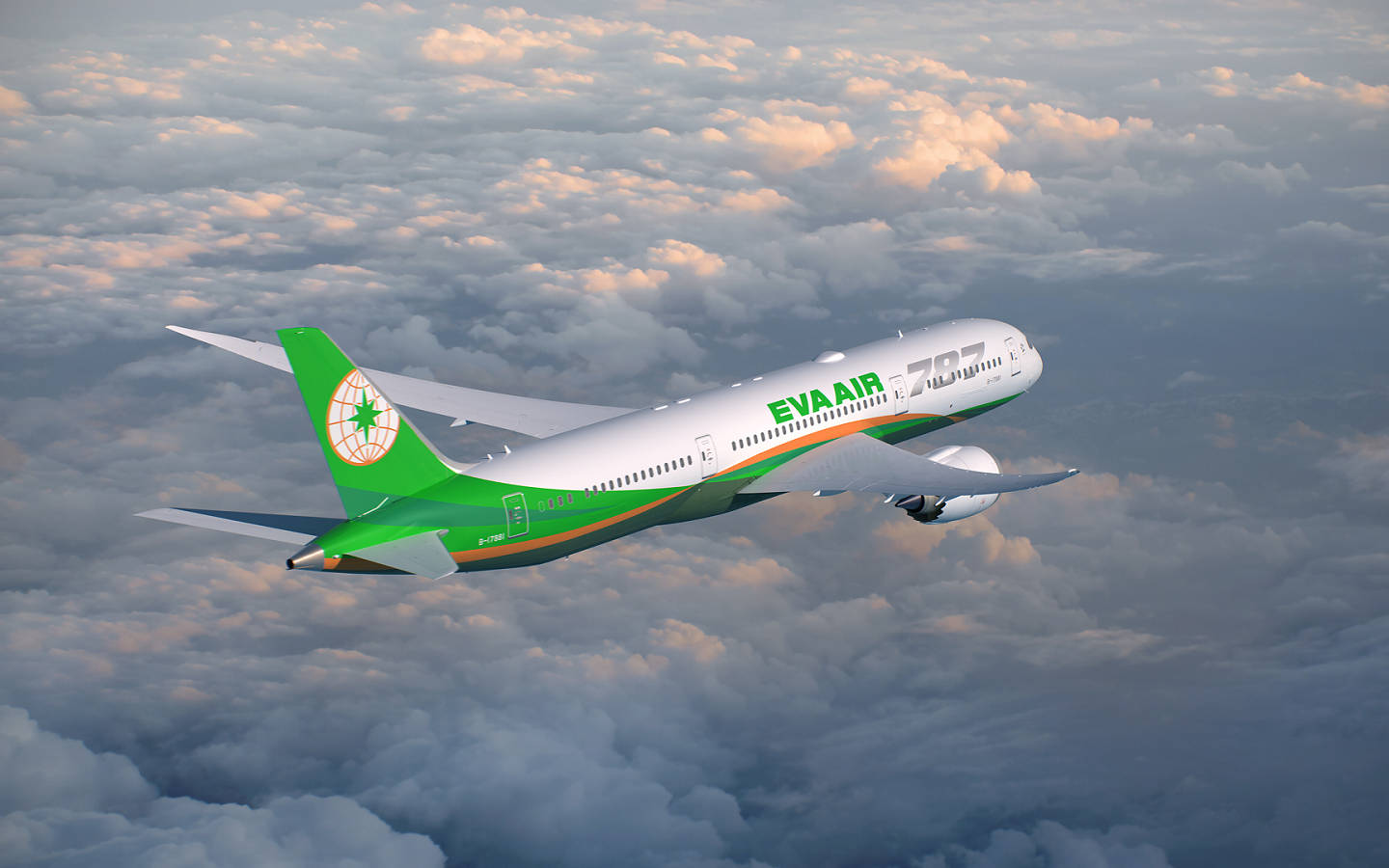 Cloudy Sky Eva Air Wallpaper