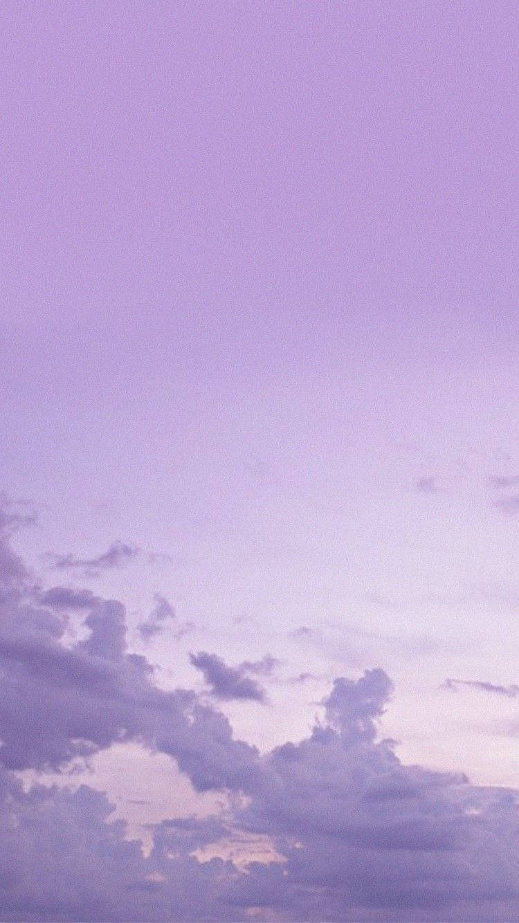 Cloudy Sky Pastel Purple Tumblr Wallpaper