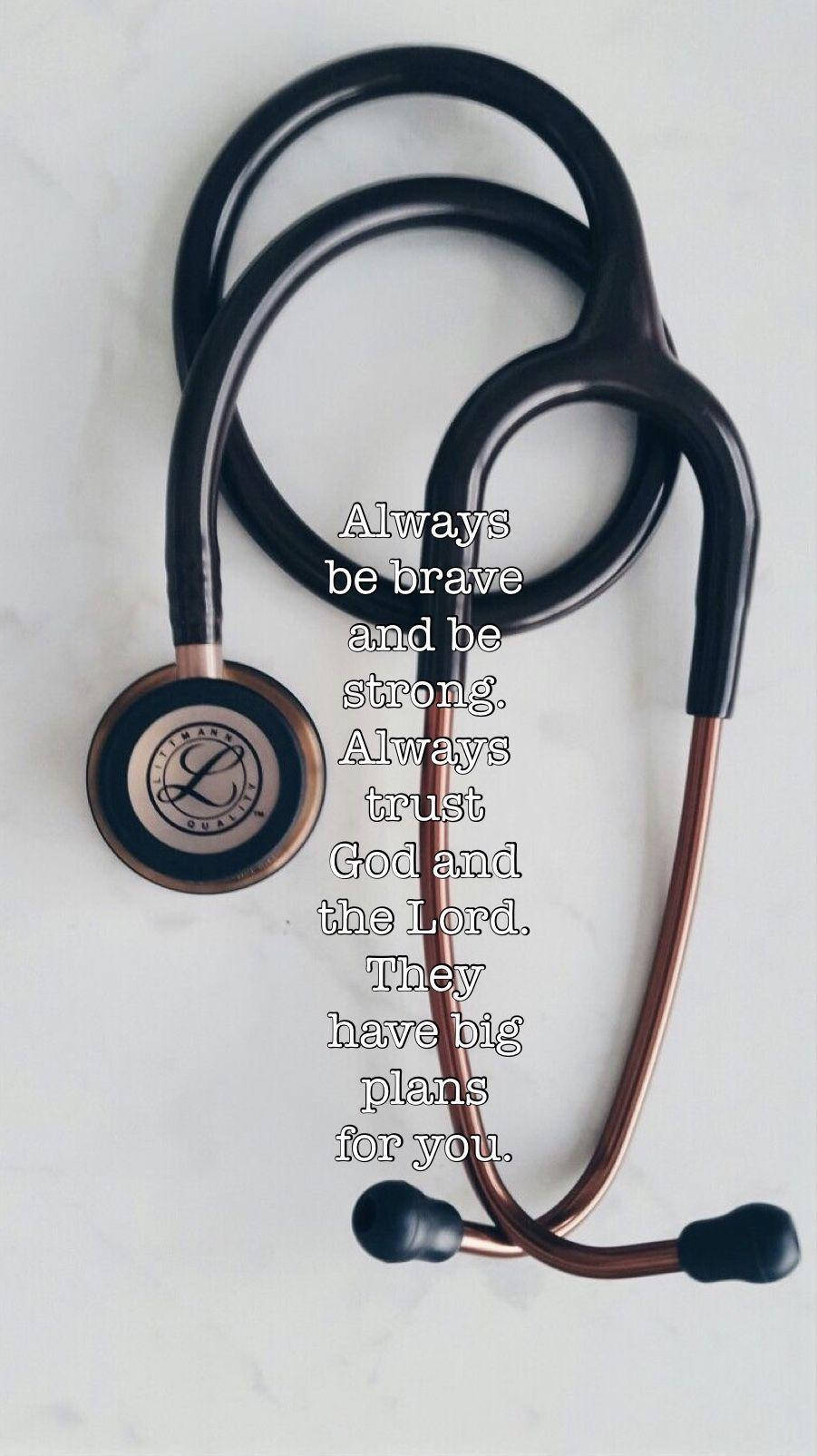 Coiled Stethoscope Doctor Motivation Wallpaper
