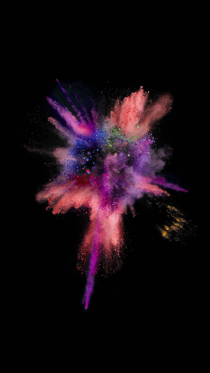 Color Explosion Iphone Ios 10 Wallpaper