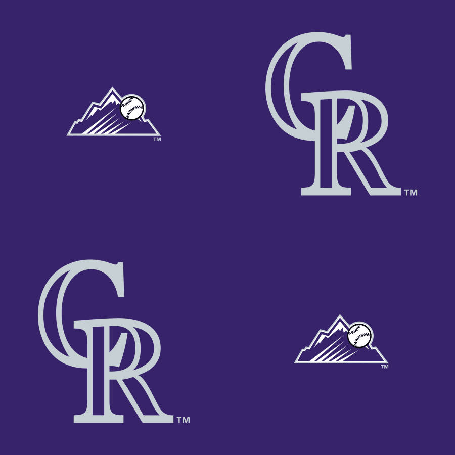 Colorado Rockies Icon Logo Purple Wallpaper