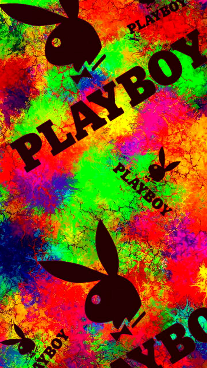 Colorful Abstract Playboy Logo Wallpaper