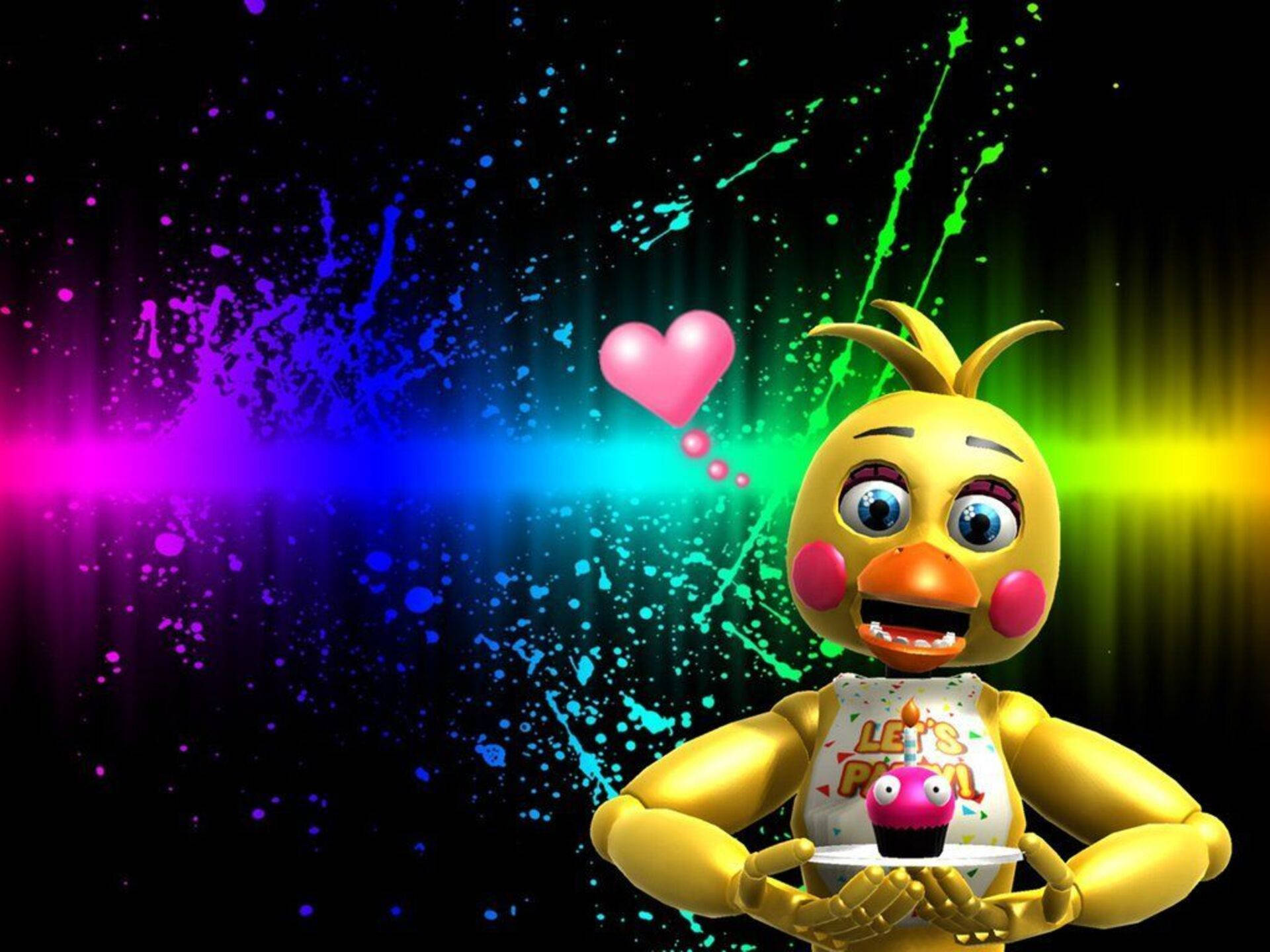 Download free Colorful Chica Fnaf Fanart Wallpaper - MrWallpaper.com