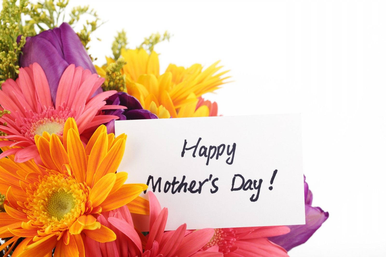 Colorful Flowers Happy Mother's Day Wallpaper
