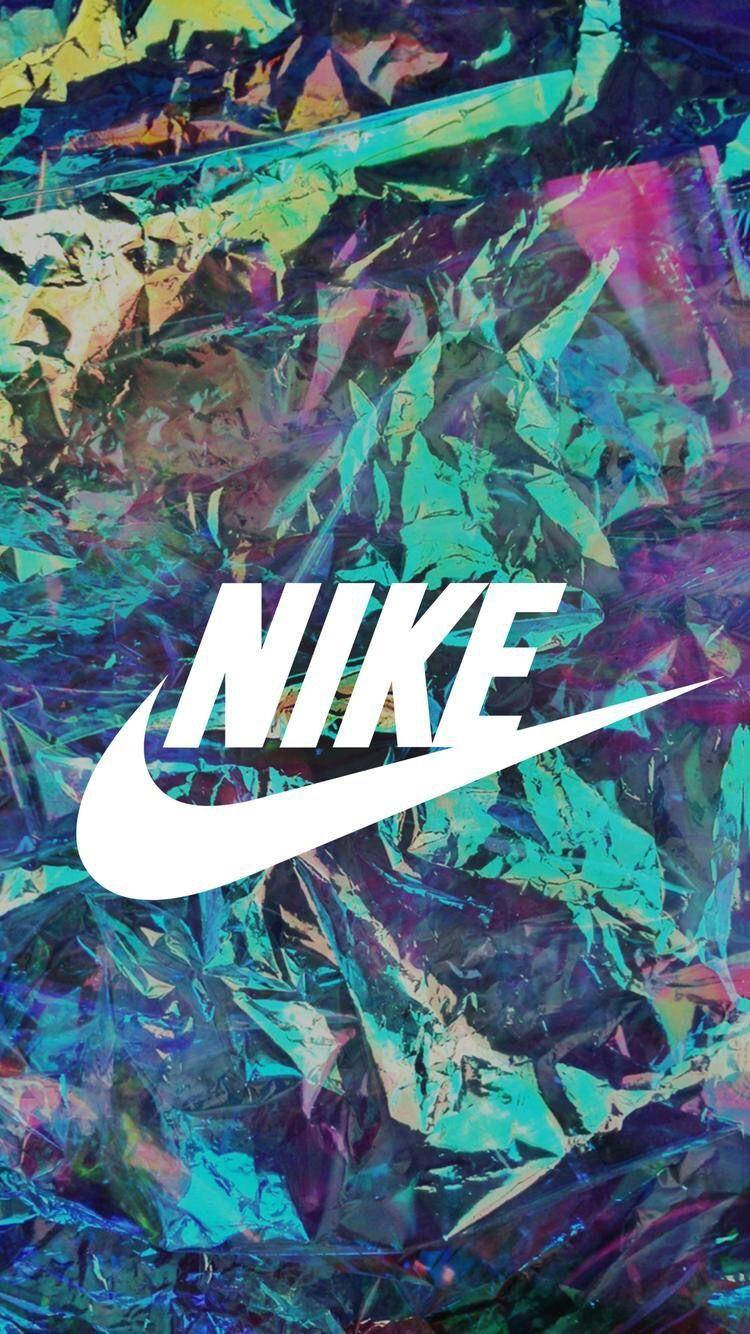 Colorful Foil Nike Iphone Background Wallpaper