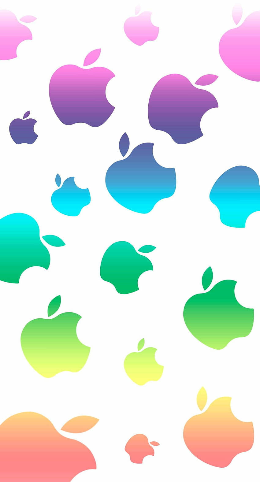 Colorful Iphone Apple Pattern Wallpaper