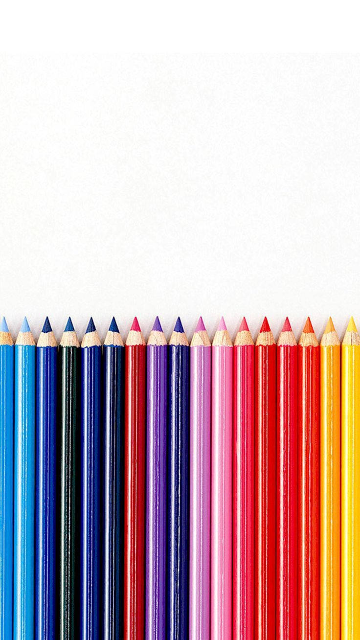 Colorful School Pencils Wallpaper