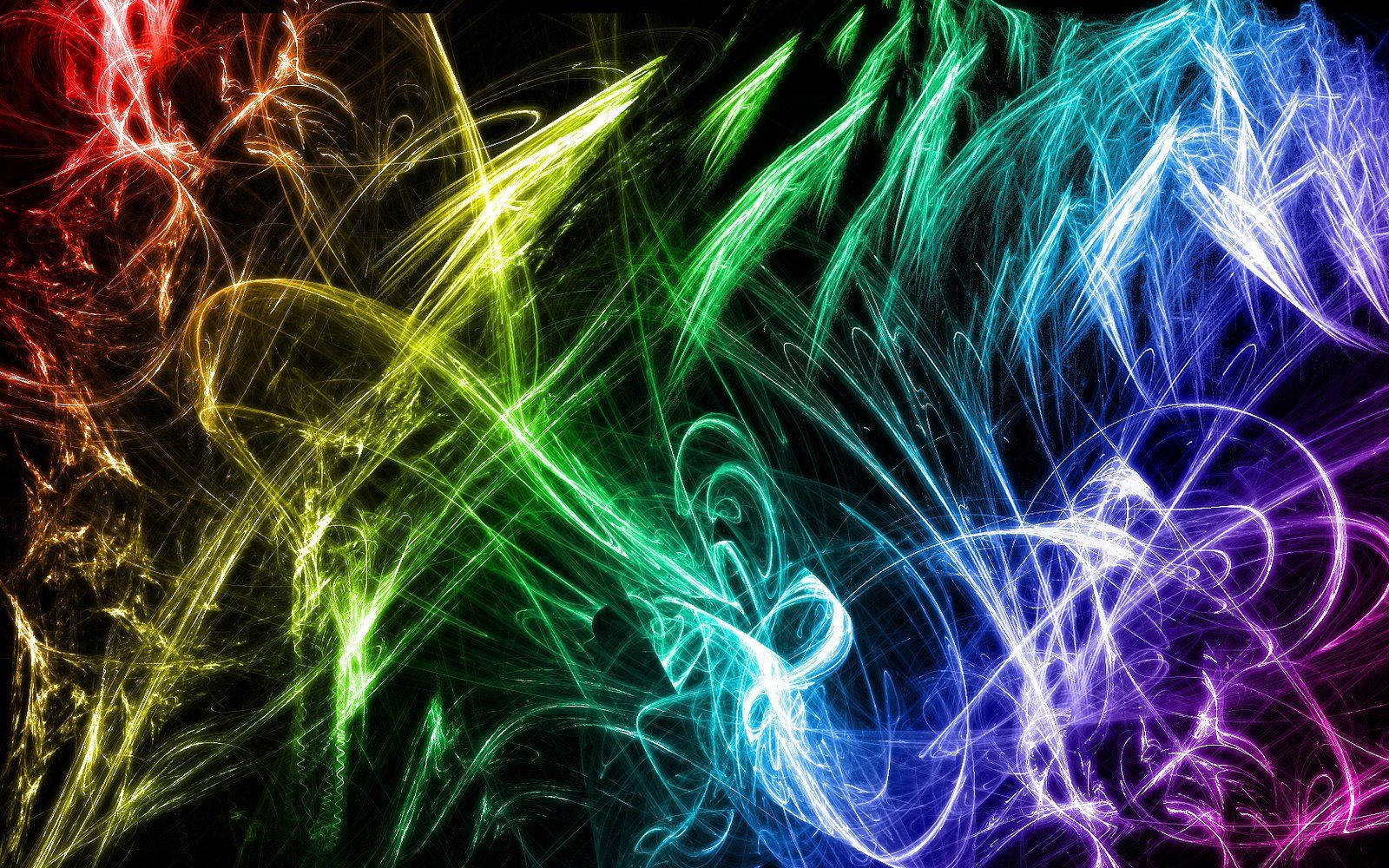 Colorful Smoke In A Black Background Wallpaper