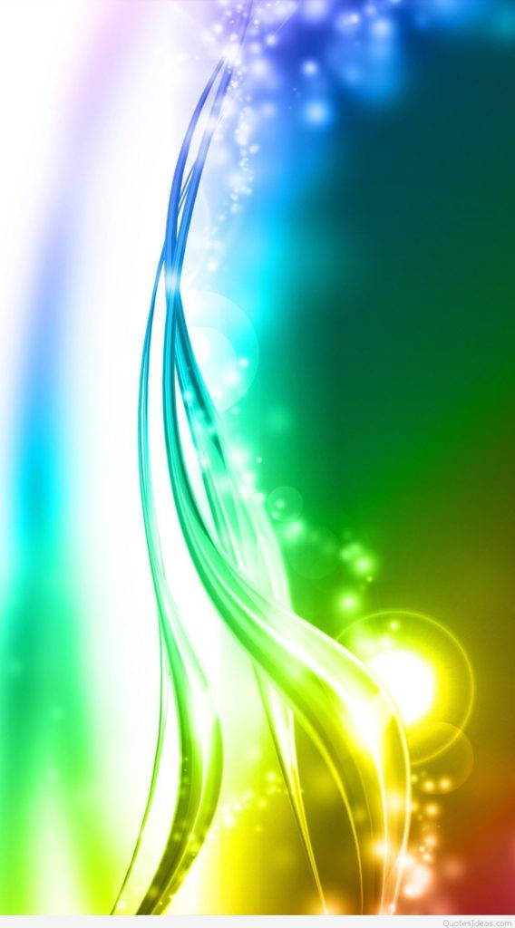 Colorful Swirls Of Light Mobile 3d Wallpaper