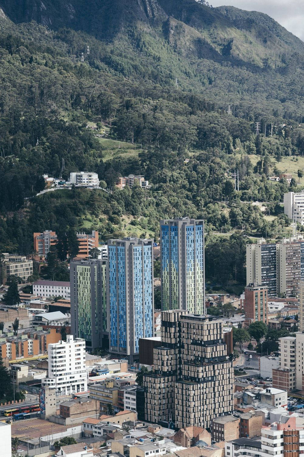 Columbia Bogota With Mountain View Wallpaper